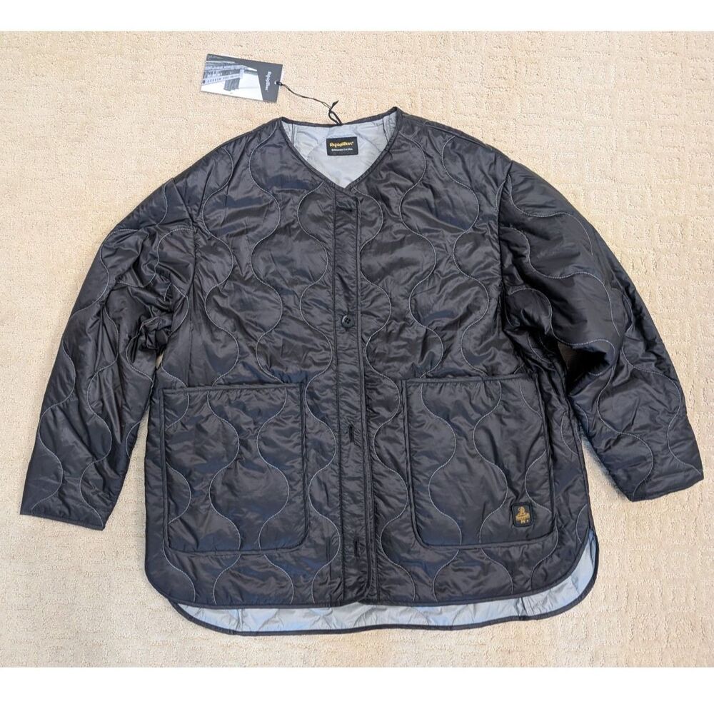 NWT Refrigiwear Michelle Jacket Women Large Black Primaloft Insulation Rise Work